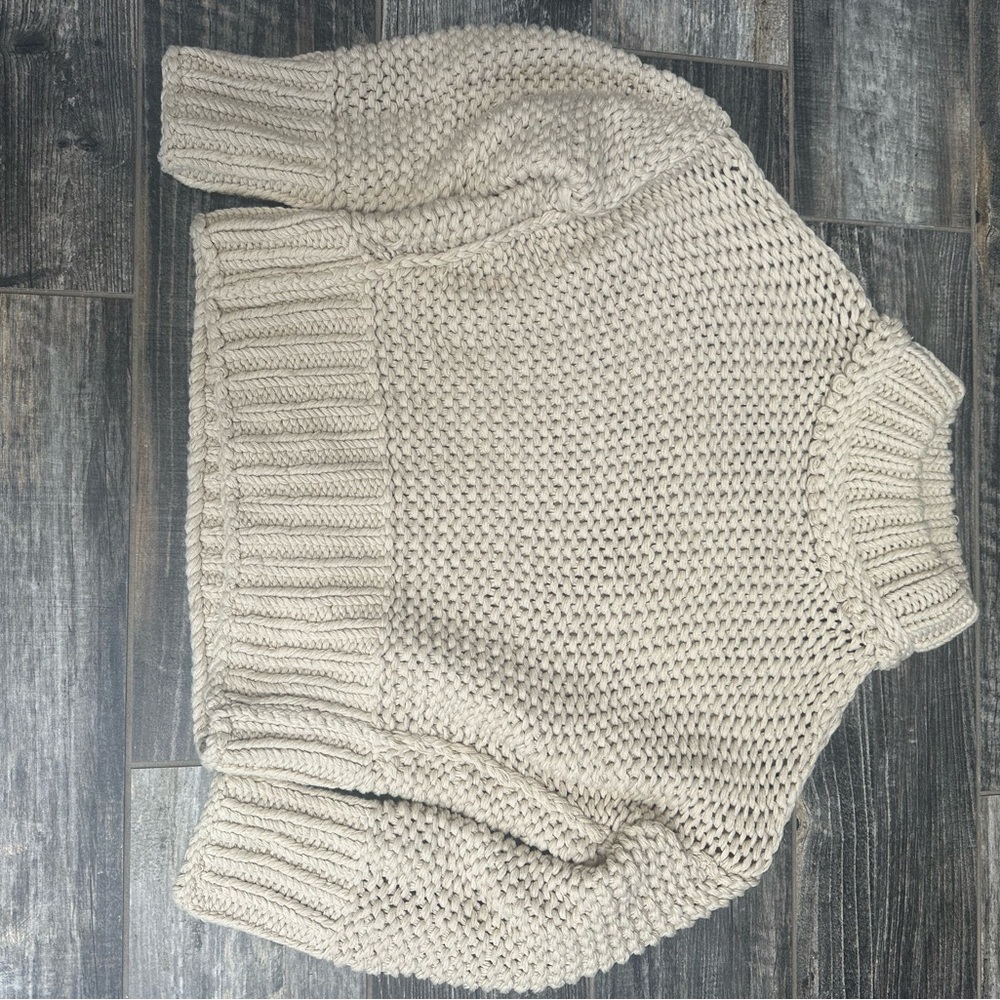 FP Movement by Free People Cream Knit Sweater